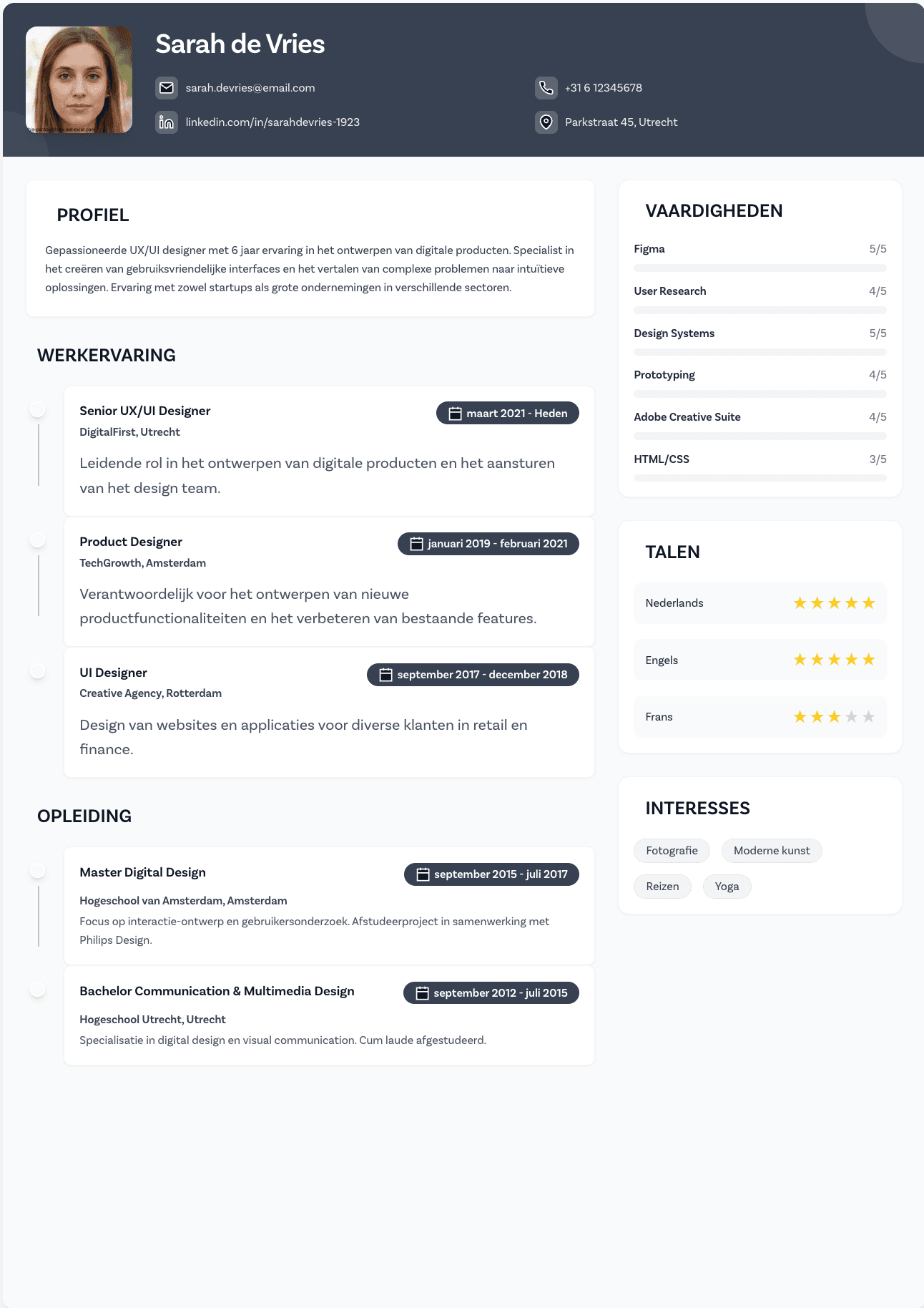 Modern Template Preview